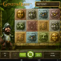 R2Pbet - Gonzo's Quest Slot Game - NetEnt