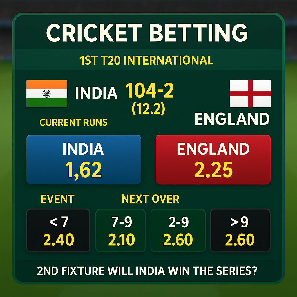 R2Pbet - Cricket Betting - Live Odds