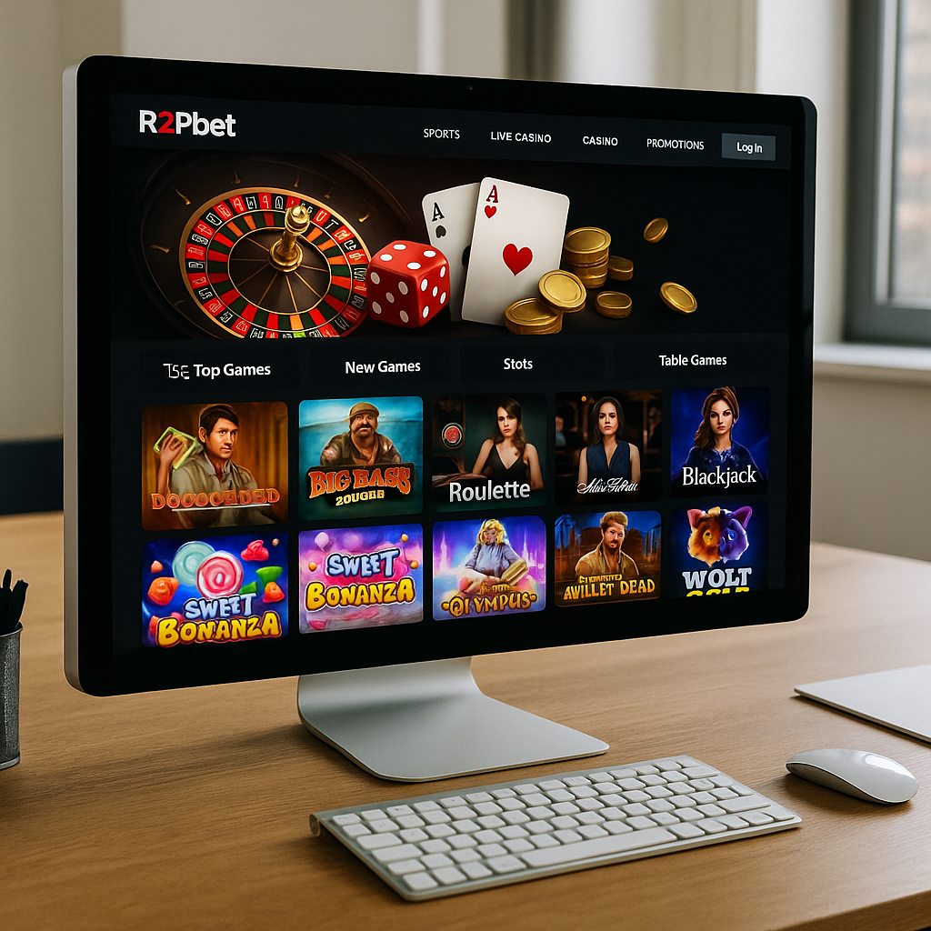 R2Pbet - Desktop Site Design - UK Online Casino